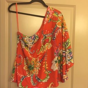 Ralph Lauren One Shoulder Top Size M